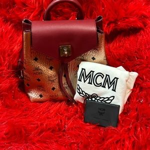 Very good condition small authentic Mcm backpack